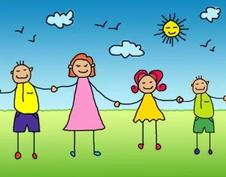 Happy family illustration
